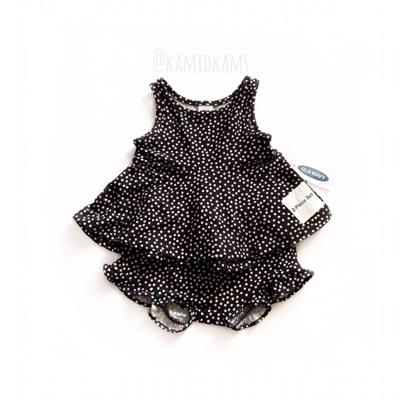Old Navy Other - NWT Old Navy Black Polka Dot Outfit Set 0-3 Months